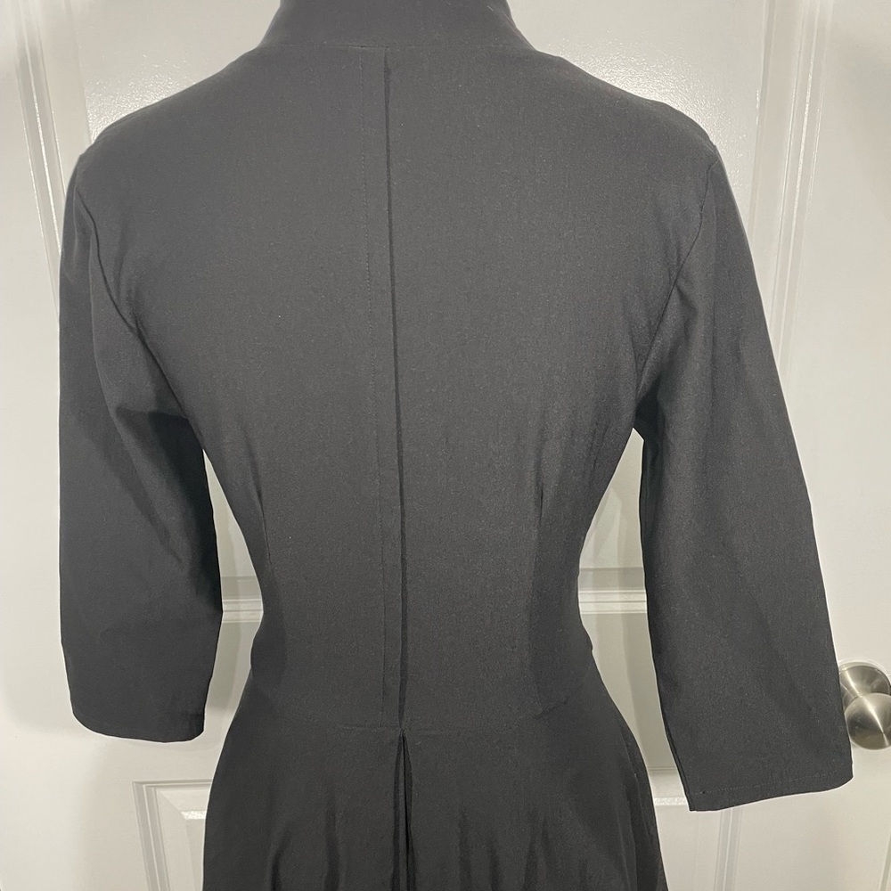Muxxn Chic Black Long Sleeve Dress Size Small CB- - Picture 9 of 10